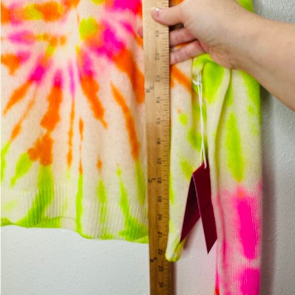 NWT The Elder Statesman Cashmere Spiral Tranquility Crew Sweater  L - Picture 16 of 16